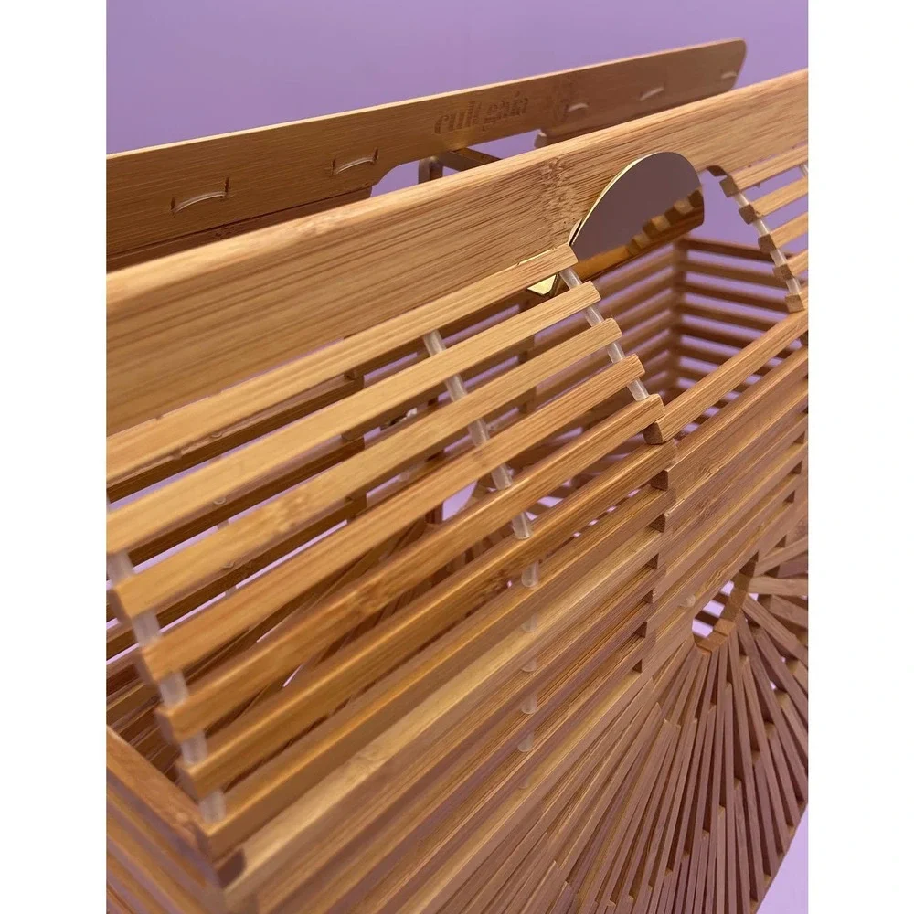 Cult Gaia Bamboo Satchel in Tan - Picture 4 of 4